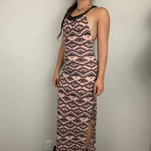 Free People Petal Comb Pink Floral Maxi Dress